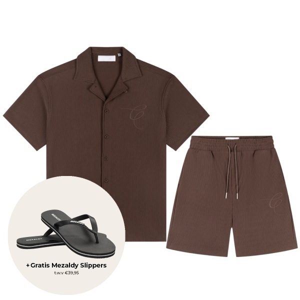 Croyez Ribbed Zomerset Bruin
