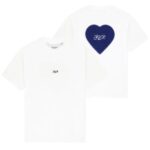 Arbor Antwerp Blue Faded Heart T-shirt Wit