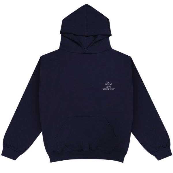 Bram’s Fruit Outline Logo Hoodie Navy