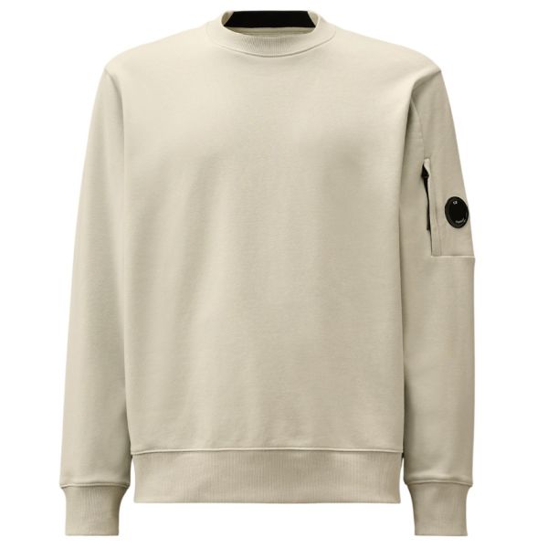 CP Company Diagonal Raised Fleece Lens Sweater Mint