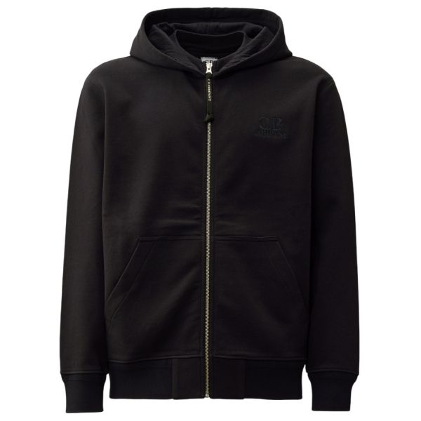CP Company Diagonal Raised Fleece Logo Vest Navy