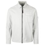 CP Company Gabardine Zipped Overshirt Mint/Grijs