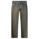 Daily Paper Shield Laser Washed Jeans Blauw