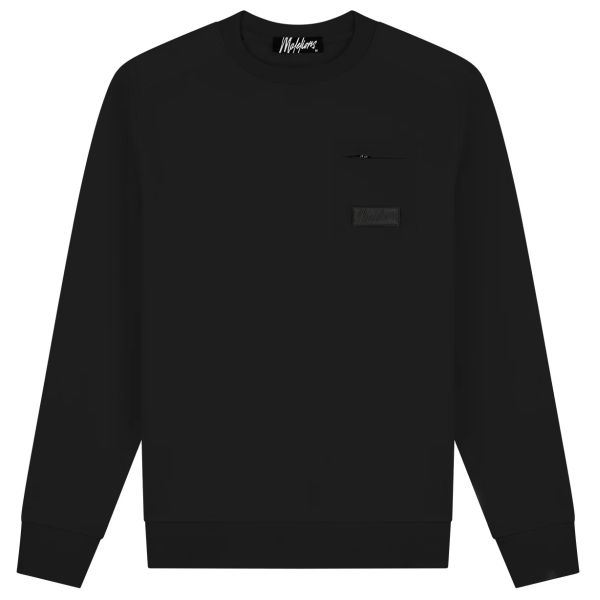 Malelions Nylon Pocket Sweater Zwart