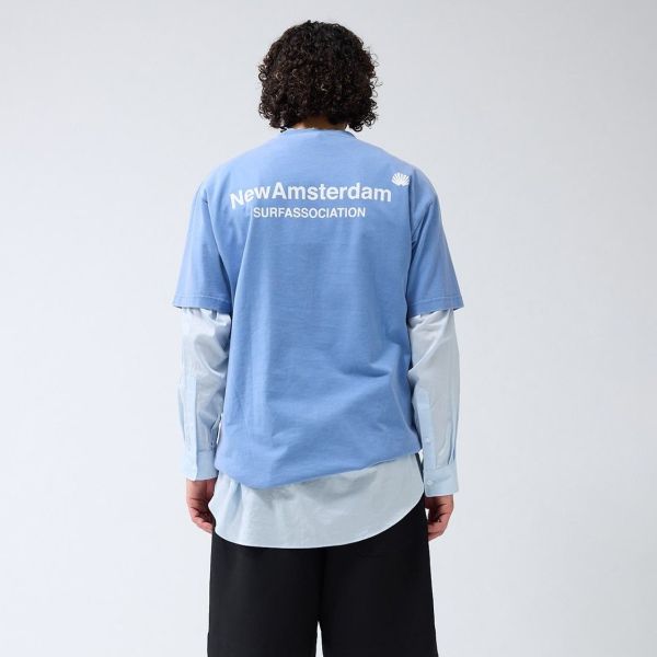 New Amsterdam Surf Association Logo T-shirt Blauw