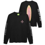 New Amsterdam Surf Association Surfboard Longsleeve T-shirt Zwart