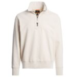 Parajumpers Lenard Half Zip Sweater Off White
