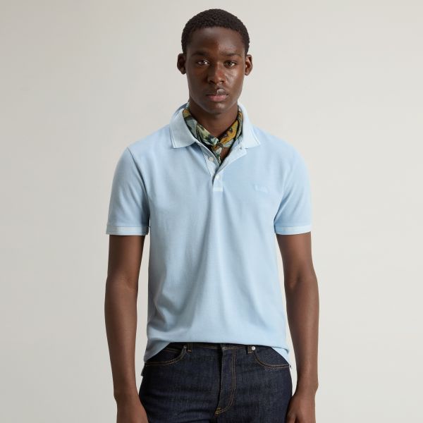 Woolrich Mackinack Polo Licht Blauw