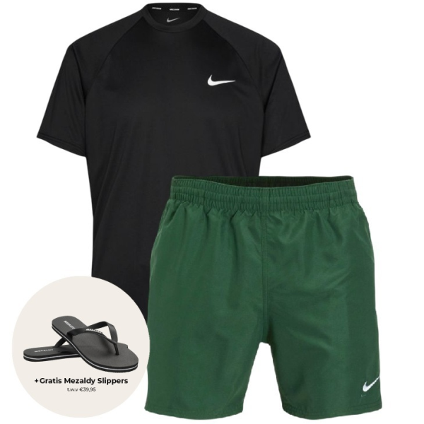 Nike essential hydroguard zomerset zwart donker groen nl