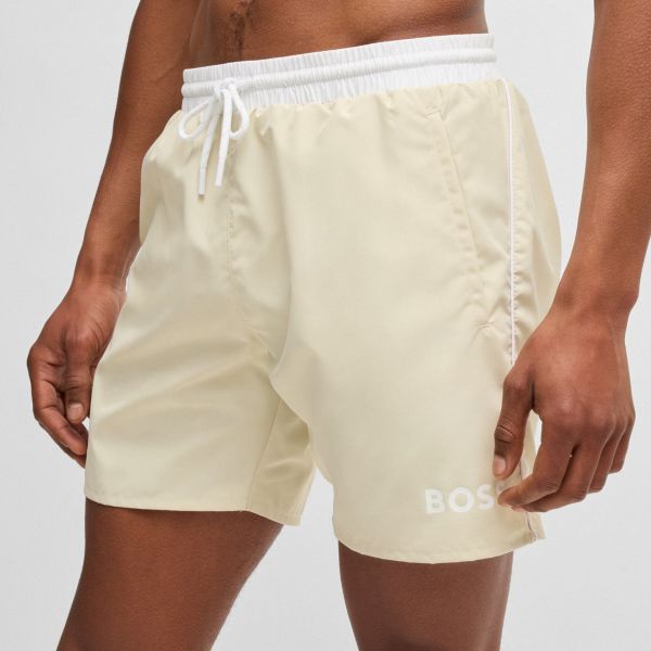Boss Starfish Zwembroek Off White