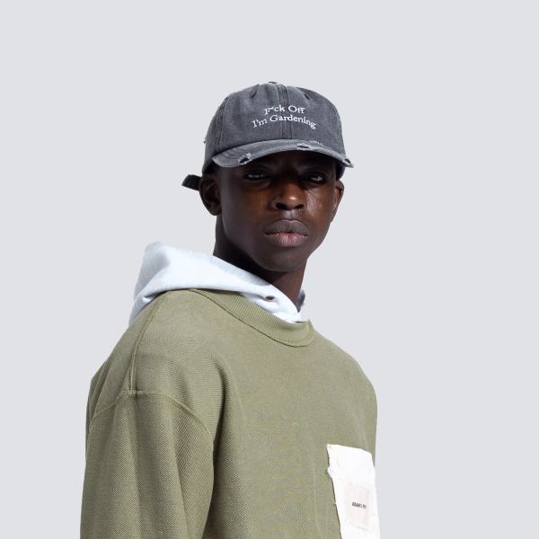 Bram's Fruit Gardening Distressed Cap Antraciet