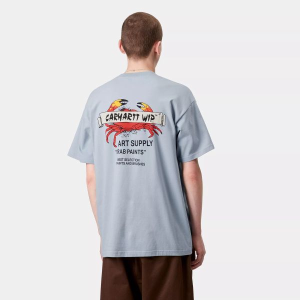 Carhartt WIP Crab Paint T-shirt Blauw
