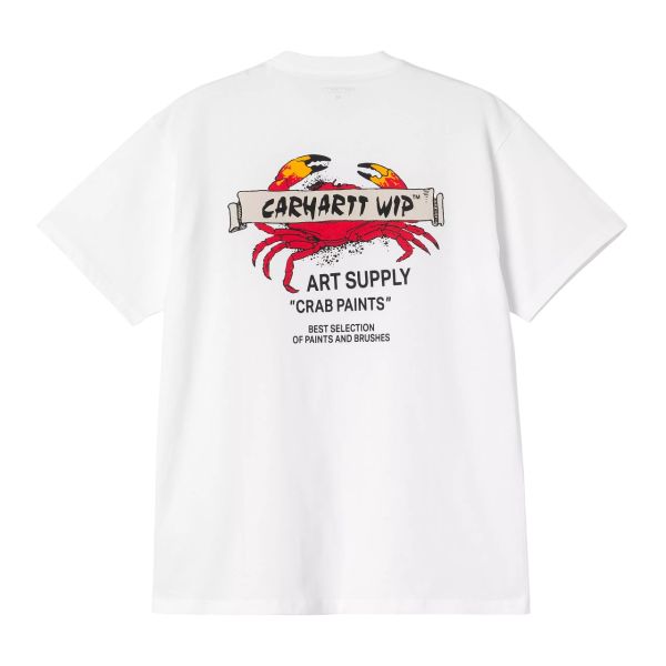 Carhartt WIP Crab Paint T-shirt Wit