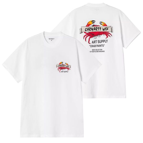 Carhartt WIP Crab Paint T-shirt Wit