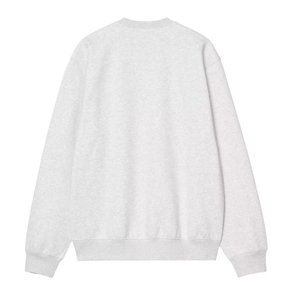Carhartt WIP Logo Sweater Grijs
