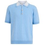 Casablanca Monogram Polo Licht Blauw