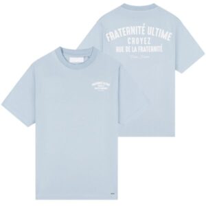 Croyez Fraternité T-shirt Licht Blauw