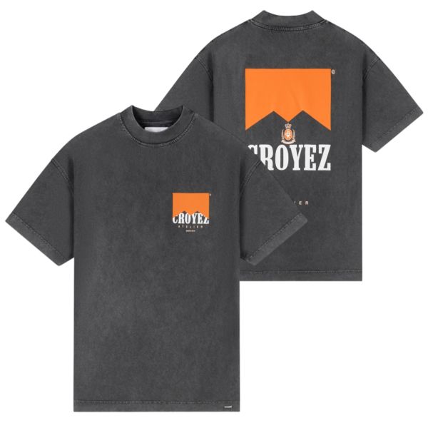 Croyez Fumes Amalfi T-shirt Washed Antraciet
