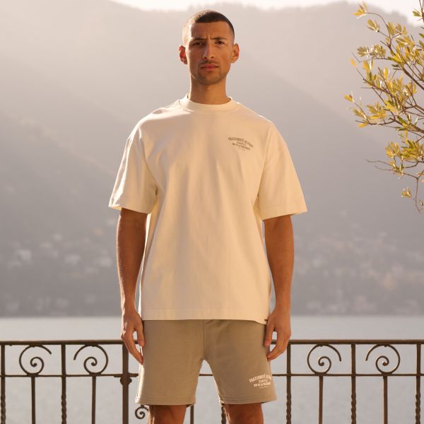 Croyez Oversized Fraternité T-shirt Off White
