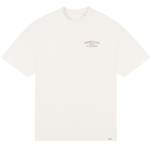 Croyez Oversized Fraternité T-shirt Off White