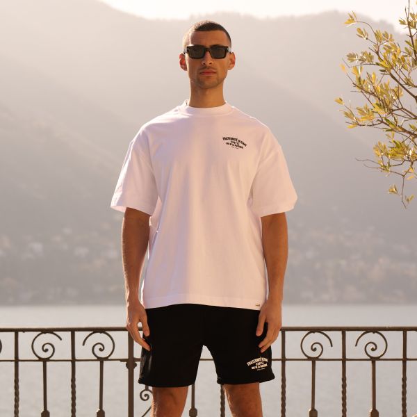 Croyez Oversized Fraternité T-shirt Wit