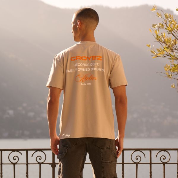Croyez Records T-shirt Beige