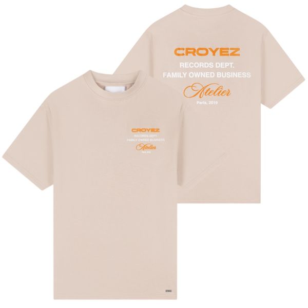 Croyez Records T-shirt Beige