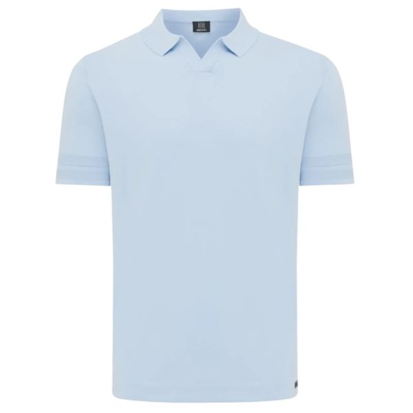 Genti No Buttons Polo Licht Blauw