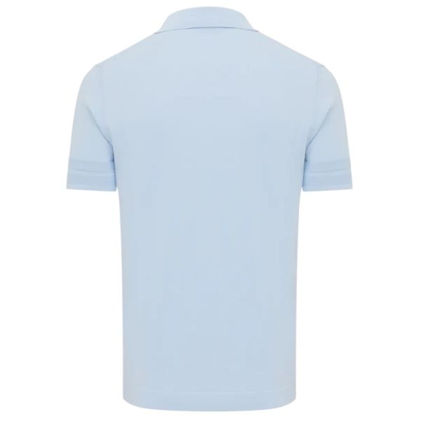 Genti No Buttons Polo Licht Blauw