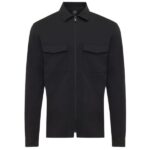 Genti Oaks Zip Overshirt Zwart