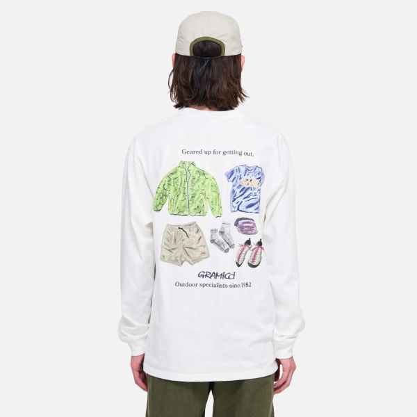 Gramicci Geared Up Longsleeve T-shirt Wit
