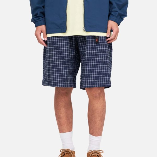 Gramicci O.G. Seersucker Lagoon Korte Broek Navy