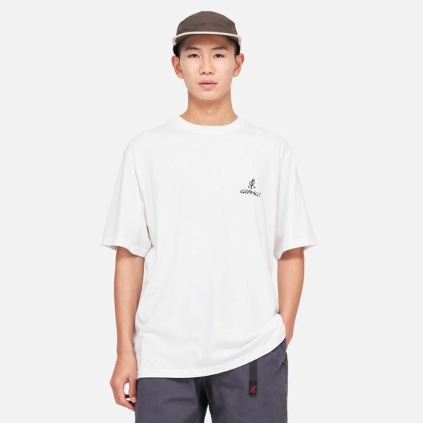 Gramicci One Point Logo T-shirt Wit