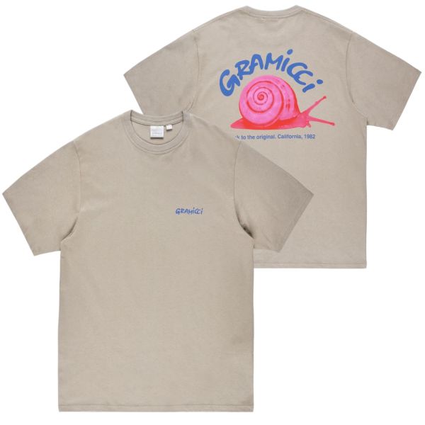 Gramicci Snail T-shirt Bruin