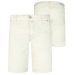 Jacob Cohën Bermuda Lou Korte Broek Off White