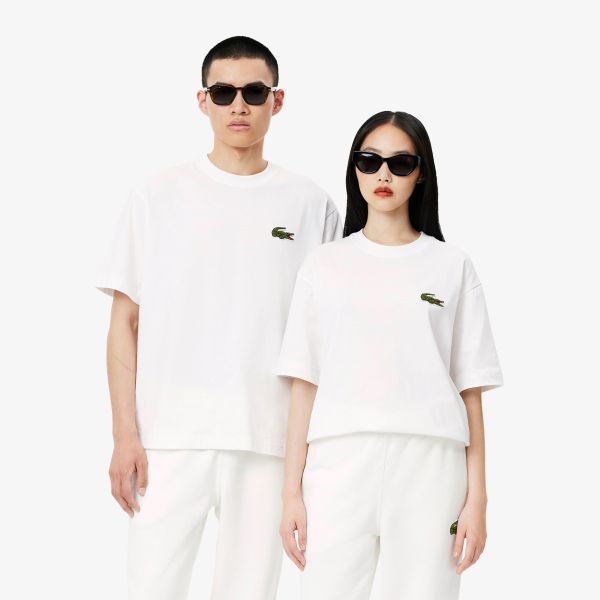 Lacoste Loose Fit T-shirt Wit