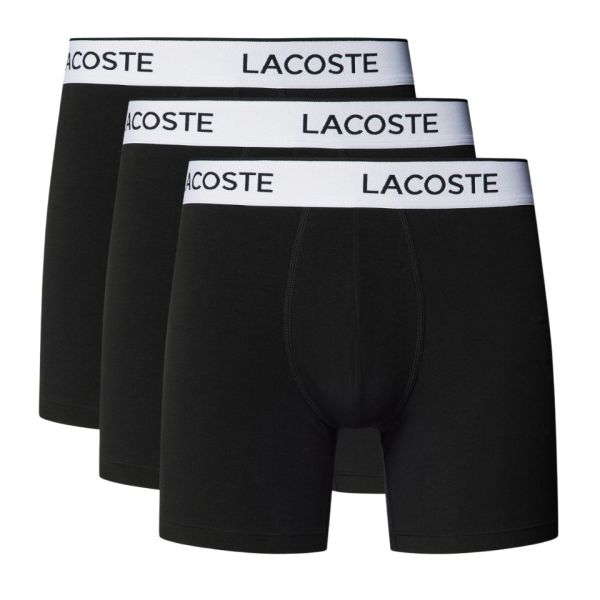 Lacoste Stretch Boxer Brief 3-Pack Zwart