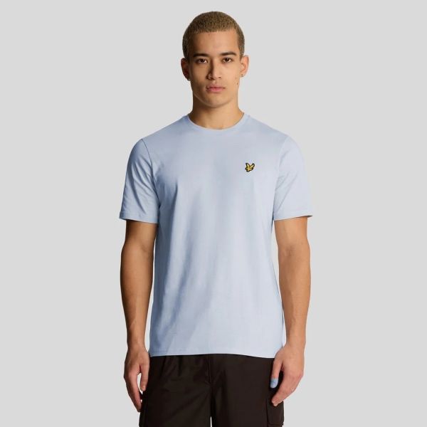 Lyle & Scott Plain T-shirt Licht Blauw