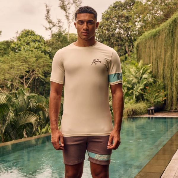 Malelions Captain T-shirt Beige