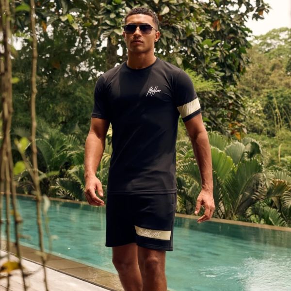 Malelions Captain T-shirt Zwart