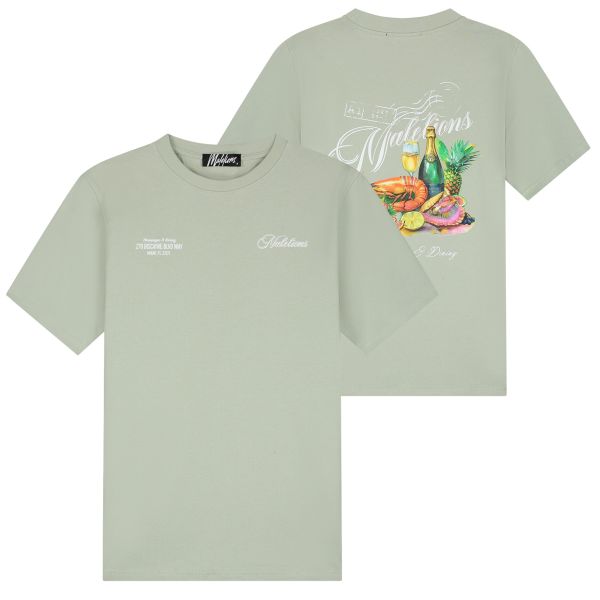 Malelions Champagne T-shirt Licht Groen