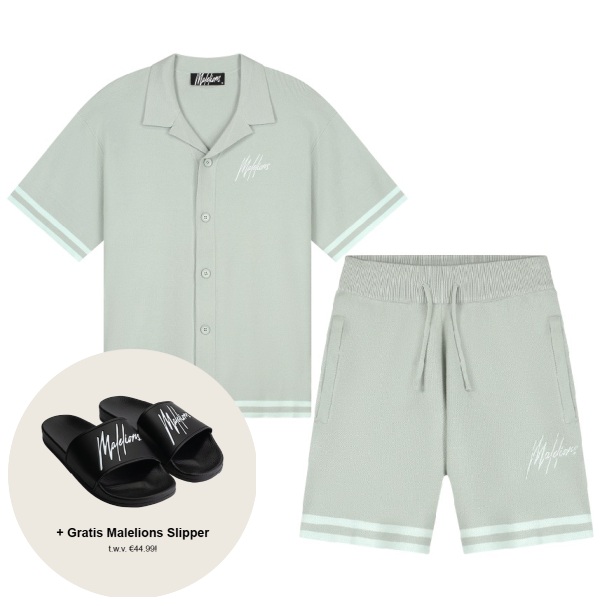 malelions knitted zomerset licht groen