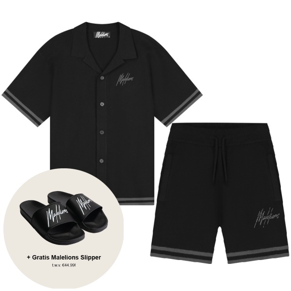 malelions knitted zomerset zwart
