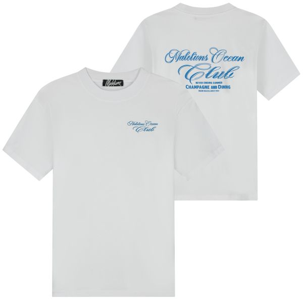 Malelions Ocean Club T-shirt Wit