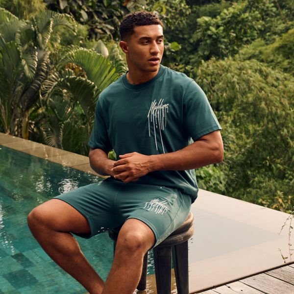 Malelions Painter T-shirt Donker Groen
