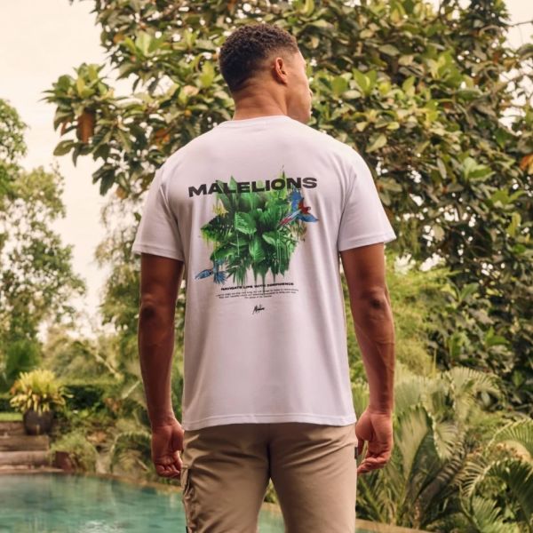 Malelions Parrot T-shirt Wit