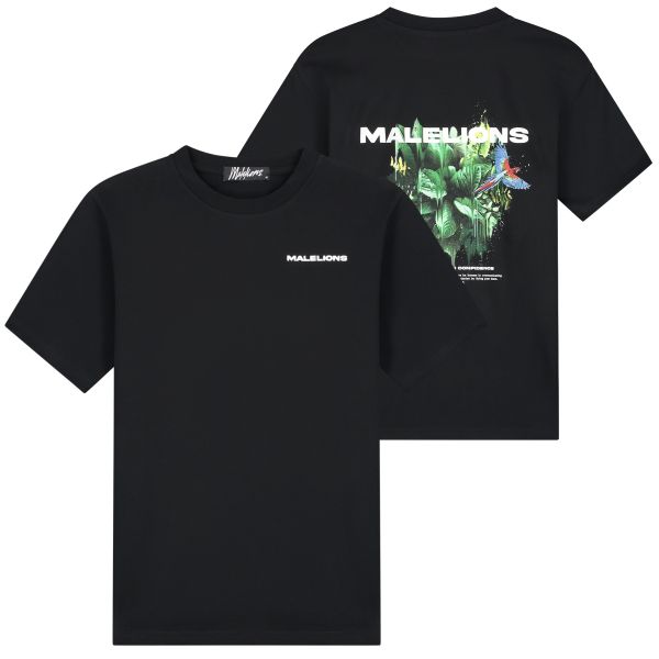 Malelions Parrot T-shirt Zwart