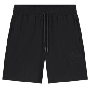 Malelions Seersucker Korte Broek Zwart