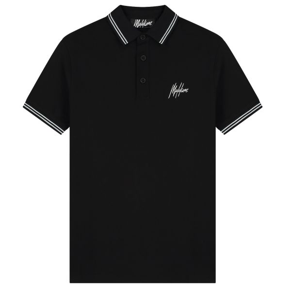 Malelions Signature Polo Zwart