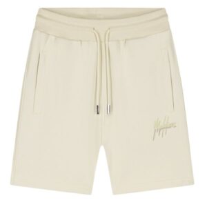 Malelions Split Korte Broek Beige